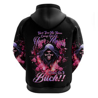 Rose Skull Hoodie Next Time My Name Comes Out Of Your Mouth Choke On iT Bitch - Wonder Print Shop