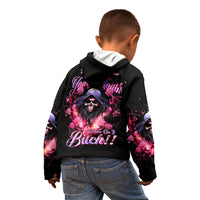Rose Skull Kid Hoodie Next Time My Name Comes Out Of Your Mouth Choke On iT Bitch - Wonder Print Shop