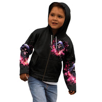 Rose Skull Kid Hoodie Next Time My Name Comes Out Of Your Mouth Choke On iT Bitch - Wonder Print Shop