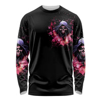 Rose Skull Long Sleeve Shirt Next Time My Name Comes Out Of Your Mouth Choke On iT Bitch - Wonder Print Shop