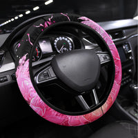 Rose Skull Steering Wheel Cover Next Time My Name Comes Out Of Your Mouth Choke On iT Bitch - Wonder Print Shop