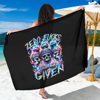 Lady Skull Sarong Zero Fucks Given - Wonder Print Shop