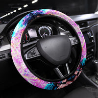Lady Skull Steering Wheel Cover Zero Fucks Given - Wonder Print Shop