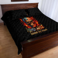 Fire Skull Quilt Bed Set My Demon Hide Inside My Head - Wonder Print Shop