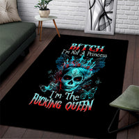 Da de los Muertos Skull Area Rug I'm Not A Princess I'm The Queen - Wonder Print Shop