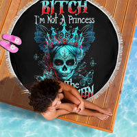 Da de los Muertos Skull Beach Blanket I'm Not A Princess I'm The Queen - Wonder Print Shop