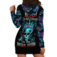 Día de los Muertos Skull Hoodie Dress I'm Not A Princess I'm The Queen - Wonder Print Shop
