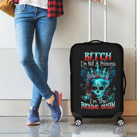 Da de los Muertos Skull Luggage Cover I'm Not A Princess I'm The Queen - Wonder Print Shop
