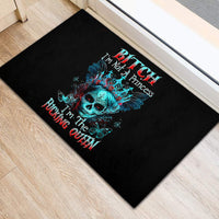 Da de los Muertos Skull Rubber Doormat I'm Not A Princess I'm The Queen - Wonder Print Shop