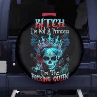 Da de los Muertos Skull Spare Tire Cover I'm Not A Princess I'm The Queen - Wonder Print Shop