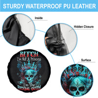 Da de los Muertos Skull Spare Tire Cover I'm Not A Princess I'm The Queen - Wonder Print Shop