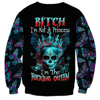 Día de los Muertos Skull Sweatshirt I'm Not A Princess I'm The Queen - Wonder Print Shop