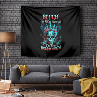Da de los Muertos Skull Tapestry I'm Not A Princess I'm The Queen - Wonder Print Shop