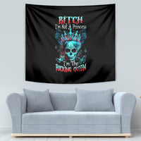 Da de los Muertos Skull Tapestry I'm Not A Princess I'm The Queen - Wonder Print Shop