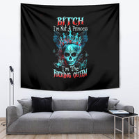 Da de los Muertos Skull Tapestry I'm Not A Princess I'm The Queen - Wonder Print Shop