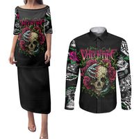 Viper Skull Couples Matching Puletasi Dress and Long Sleeve Button Shirts Bullet For My Valentine - Wonder Print Shop
