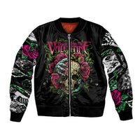 Viper Skull Sleeve Zip Bomber Jacket Bullet For My Valentine - Wonder Print Shop