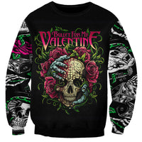Viper Skull Sweatshirt Bullet For My Valentine - Wonder Print Shop