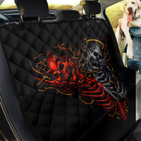 Skull Back Car Seat Cover Devil And Angel Twin Skull - Wonder Print Shop