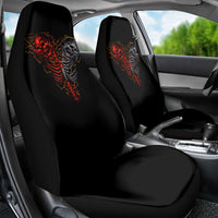 Skull Car Seat Cover Devil And Angel Twin Skull - Wonder Print Shop