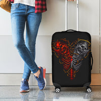 Skull Luggage Cover Devil And Angel Twin Skull - Wonder Print Shop
