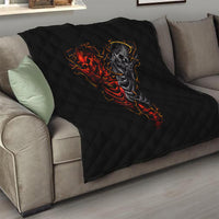 Skull Quilt Devil And Angel Twin Skull - Wonder Print Shop