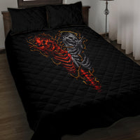 Skull Quilt Bed Set Devil And Angel Twin Skull - Wonder Print Shop