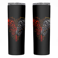 Skull Skinny Tumbler Devil And Angel Twin Skull - Wonder Print Shop