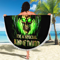 Skull Beach Blanket Don't Try To Figured Me Out - Wonder Print Shop