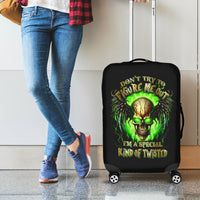 Skull Luggage Cover Don't Try To Figured Me Out - Wonder Print Shop