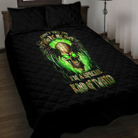 Skull Quilt Bed Set Don't Try To Figured Me Out - Wonder Print Shop