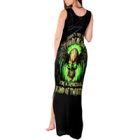 Skull Tank Maxi Dress Don't Try To Figured Me Out - Wonder Print Shop