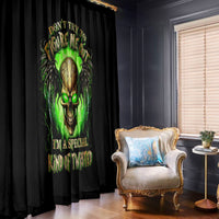 Skull Window Curtain Don't Try To Figured Me Out - Wonder Print Shop