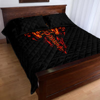 Flame Skull Quilt Bed Set SKull Face Inside Me - Wonder Print Shop