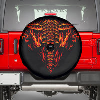Flame Skull Spare Tire Cover SKull Face Inside Me - Wonder Print Shop