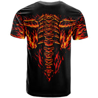 Flame Skull T Shirt SKull Face Inside Me - Wonder Print Shop
