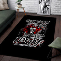 Skull Area Rug Before Your Judge Me Pls Understand - Wonder Print Shop
