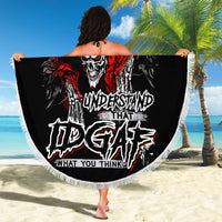 Skull Beach Blanket Before Your Judge Me Pls Understand - Wonder Print Shop