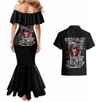 Skull Couples Matching Mermaid Dress and Hawaiian Shirt Before Your Judge Me Pls Understand - Wonder Print Shop