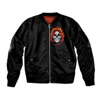 Skull Sleeve Zip Bomber Jacket Before Your Judge Me Pls Understand - Wonder Print Shop