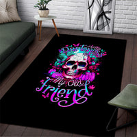 Skull Area Rug Hello Darkness My Old Friend Pinky - Wonder Print Shop