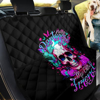 Skull Back Car Seat Cover Hello Darkness My Old Friend Pinky - Wonder Print Shop