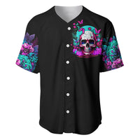 Skull Baseball Jersey Hello Darkness My Old Friend Pinky - Wonder Print Shop