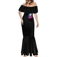 Skull Mermaid Dress Hello Darkness My Old Friend Pinky - Wonder Print Shop