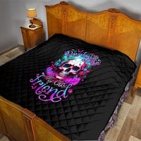 Skull Quilt Hello Darkness My Old Friend Pinky - Wonder Print Shop