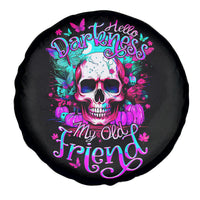 Skull Spare Tire Cover Hello Darkness My Old Friend Pinky - Wonder Print Shop