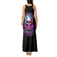 Skull Tank Maxi Dress Hello Darkness My Old Friend Pinky - Wonder Print Shop