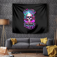 Skull Tapestry Hello Darkness My Old Friend Pinky - Wonder Print Shop