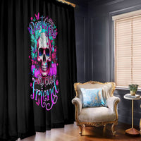Skull Window Curtain Hello Darkness My Old Friend Pinky - Wonder Print Shop