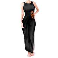 Flame Skull Tank Maxi Dress I Can Fix Stupid But That Hurt - Wonder Print Shop